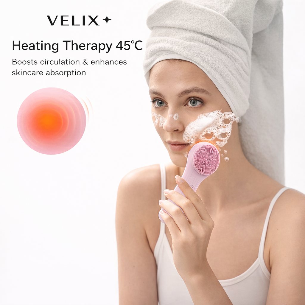 VELIX™ PureSonic Heat Glow Brush